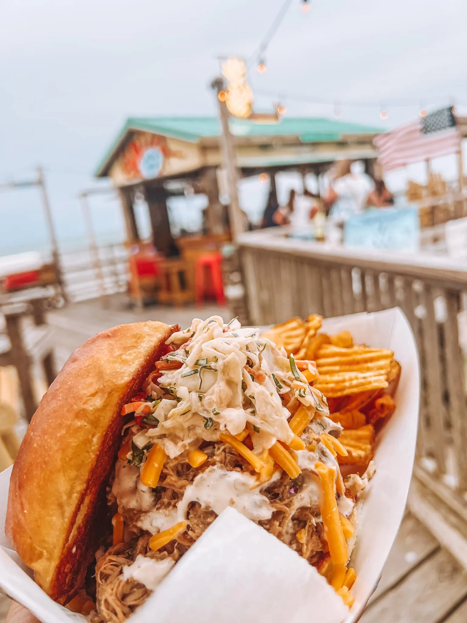 Carolina Beach Pier Bar, Grill and Tiki Bar is Located on the North End of Carolina Beach, North Carolina