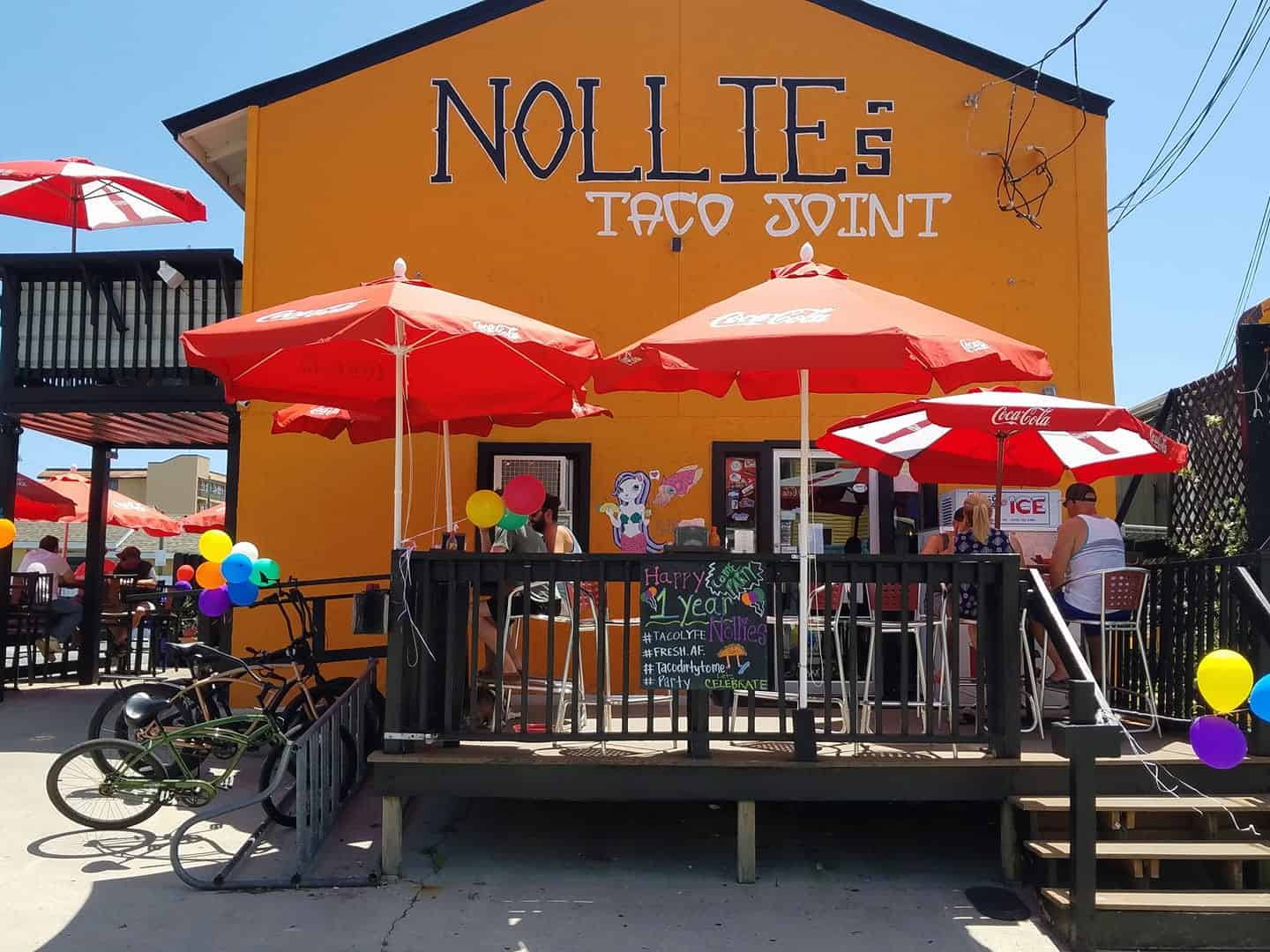 Nollie's Taco Joint has the Best Fresh Tacos with Outdoor Seating and Views and is Located in Carolina Beach, North Carolina