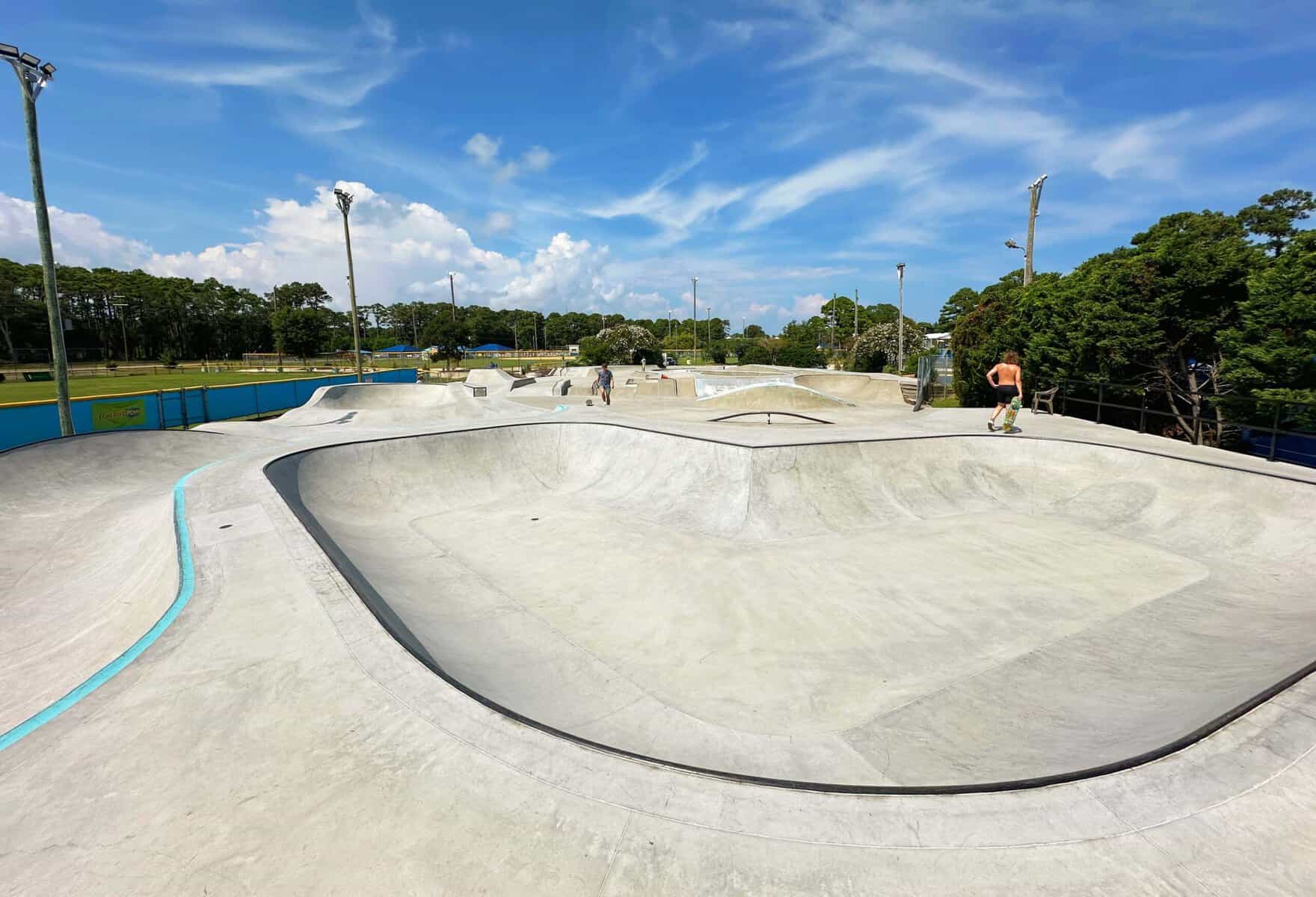 The Carolina Beach Skate Park is Free to Skate and Open Year Round Located in Carolina Beach, North Carolina