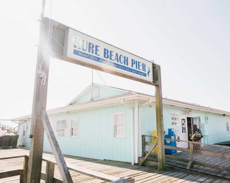 Kure Beach Pier is located in Kure Beach North Carolina - North Carolina Cottages